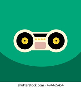 flat vector icon design collection  musical instrument