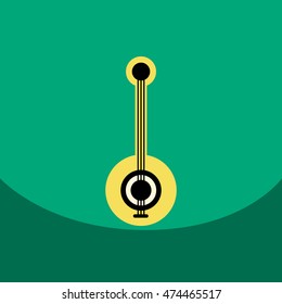 flat vector icon design collection  musical instrument