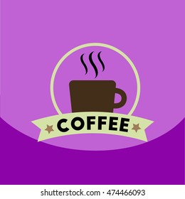 flat vector icon design collection  cup of hot coffee