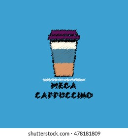 flat vector icon design collection  mega cappuccino