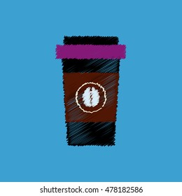  flat vector icon design collection  coffee to go