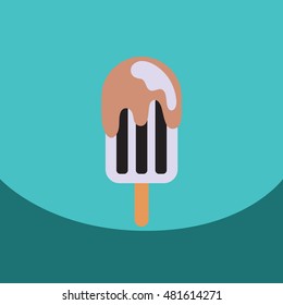 flat vector icon design collection  ice cream