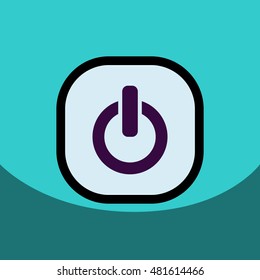 flat vector icon design collection  button music 