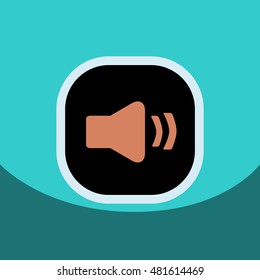 flat vector icon design collection  button music 
