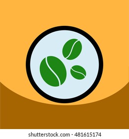  flat vector icon design collection  coffee beans