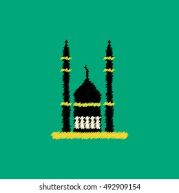 flat vector icon design collection ramadan festival