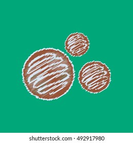 flat vector icon design collection biscuits with jam