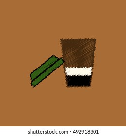 flat vector icon design collection  coffee to go