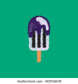 flat vector icon design collection ice cream