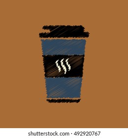  flat vector icon design collection  coffee to go