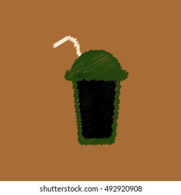  flat vector icon design collection  coffee cocktail