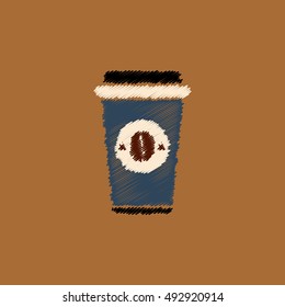  flat vector icon design collection  coffee to go