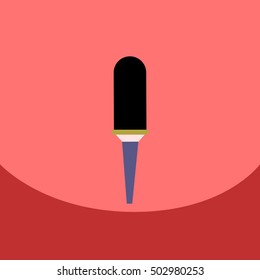 flat vector icon design collection  microphone in flat style