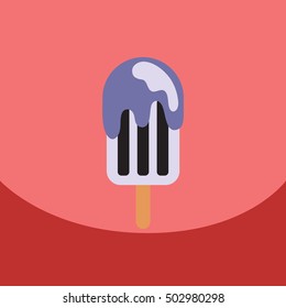 flat vector icon design collection  ice cream