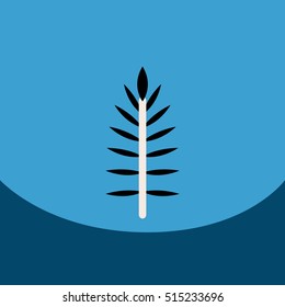 flat vector icon design collection leaf of tree