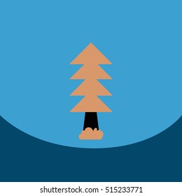 flat vector icon design collection tree silhouette