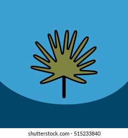 flat vector icon design collection leaf of tree