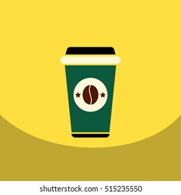  flat vector icon design collection coffee to go