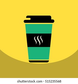  flat vector icon design collection coffee to go