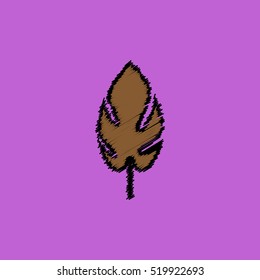 flat vector icon design collection leaf of tree