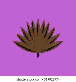 flat vector icon design collection leaf of tree