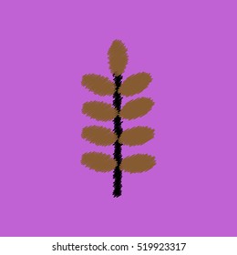 flat vector icon design collection leaf of tree