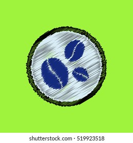  flat vector icon design collection coffee beans