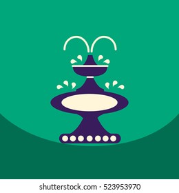 flat vector icon design collection chocolate fountain