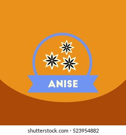 flat vector icon design collection Kitchenware seasoning anise