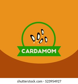 flat vector icon design collection Kitchenware seasoning cardamom