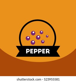 flat vector icon design collection Kitchenware seasoning pepper