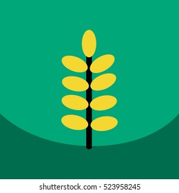 flat vector icon design collection leaf of tree