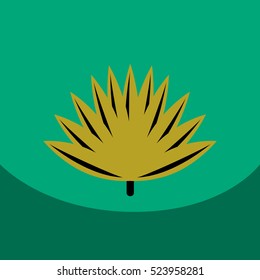 flat vector icon design collection leaf of tree