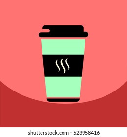  flat vector icon design collection coffee to go