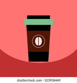  flat vector icon design collection coffee to go