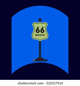 flat vector icon design collection road sign