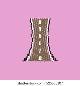 flat vector icon design collection highway silhouette