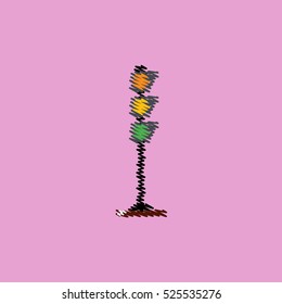 flat vector icon design collection traffic light