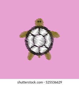 flat vector icon design collection sea turtle