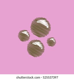 flat vector icon design collection sea bubbles