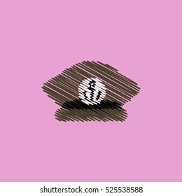 flat vector icon design collection sea cap