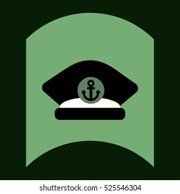 flat vector icon design collection sea cap