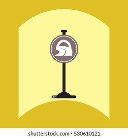 flat vector icon design collection road sign