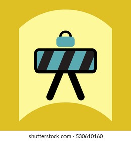 flat vector icon design collection road sign