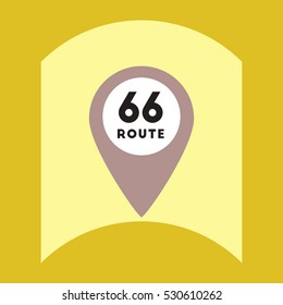 flat vector icon design collection road sign
