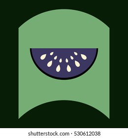 flat vector icon design collection delicious fruit