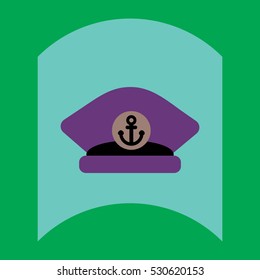 flat vector icon design collection sea cap