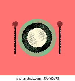 flat vector icon design collection  musical instrument