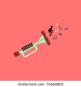 flat vector icon design collection  musical instrument
