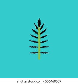 flat vector icon design collection  leaf of tree